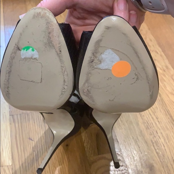 Paul Andrew calf hair open toe bootie sz 40/9 - Picture 4 of 6